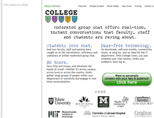 Tablet Screenshot of college-chats.com